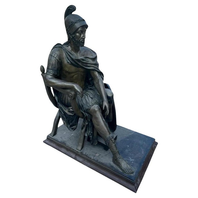 Bronze Roman Sculpture, 1950s For Sale - Image 12 of 12