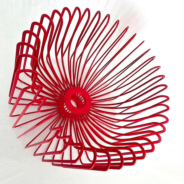 1990's Scandinavian Modern Red Fruit/Centerpiece Bowl Designed by Ehlén Johansson For Sale - Image 15 of 17