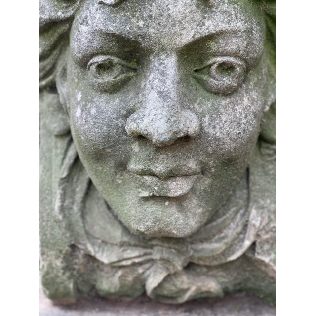 Early 20th Century Antique Hand Carved French Sandstone Sculpture of Summer Goddess For Sale - Image 5 of 7