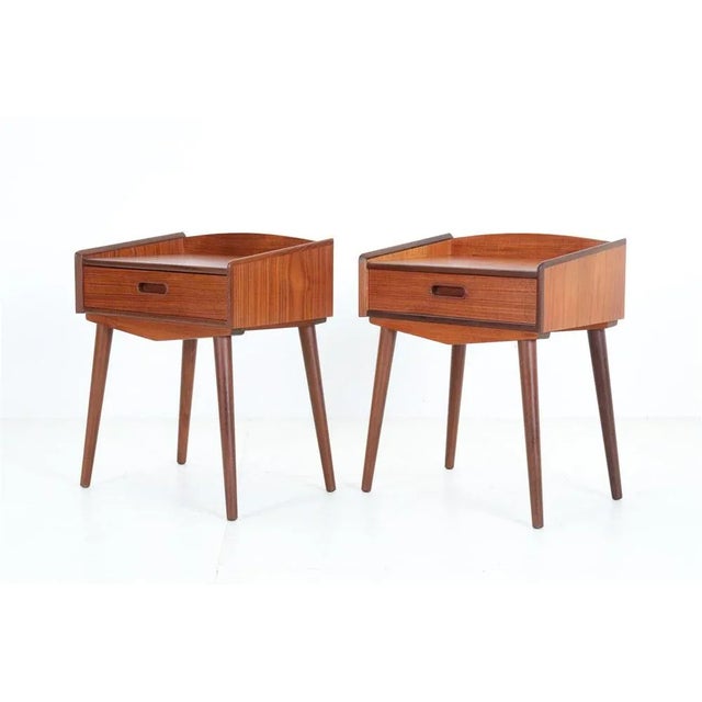Danish Teak Bedside Tables by Uhrhøj Møbelfabrik, 1960s, Set of 2 For Sale - Image 14 of 14