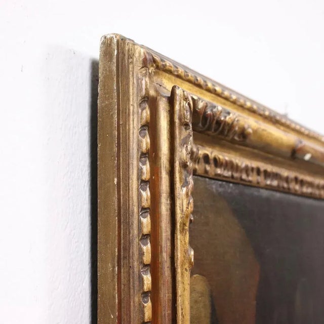 Genoese School Artist, The Monk's Lunch, 18th Century, Oil on Canvas, Framed For Sale - Image 10 of 13