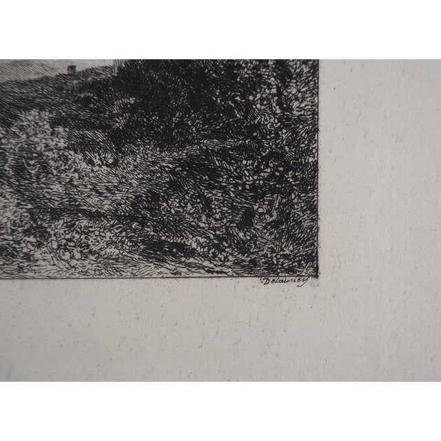 After JB Camille Corot, Orpheus, Engraving, 1873 For Sale - Image 4 of 7