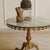 Louis XV Round Gueridon Table in Brass and Marble Top For Sale - Image 8 of 10