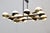 Vintage 12-Light Opal Glass and Metal Pendant Lamp from Stilnovo, 1958 For Sale - Image 16 of 18
