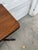 Vintage Duncan Phyfe Style Mahogany Pedestal Game Table With Brass Paw Feet For Sale - Image 10 of 12