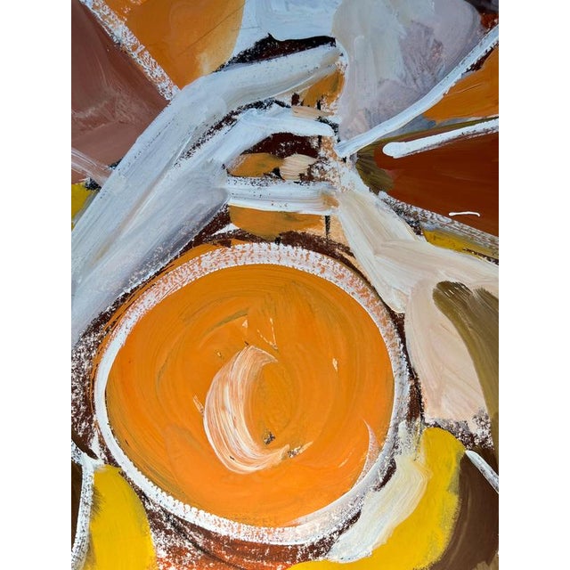 1990s Gilbert Pauli, Brass, 1990s, Gouache on Paper For Sale - Image 5 of 10