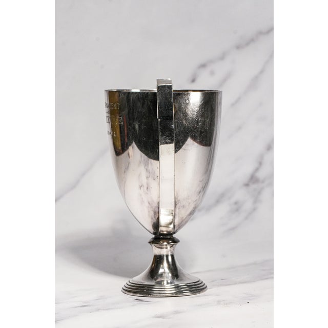 Rare Antique Christofle Silverplate Trophy Cup French Line Ms Lafayette Bridge Tournament For Sale In New York - Image 6 of 11