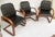 Mid-Century Modern Armchairs in Bentwood and Leather, 1960s, Set of 3 For Sale - Image 17 of 18