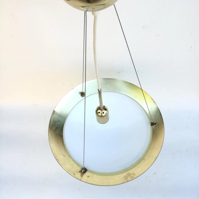 1970s Ufo Brass Pendant from Sce, France, 1970s For Sale - Image 5 of 12