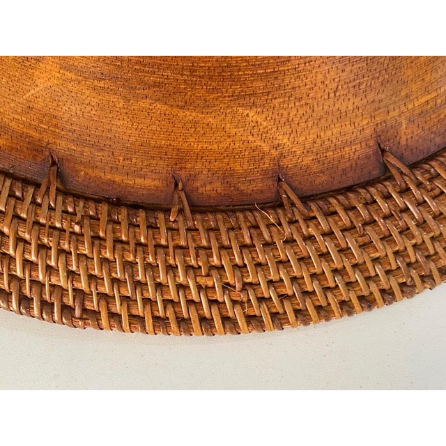 Large Scandinavian Decorative Wooden Plate, 1960s For Sale - Image 3 of 16