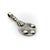 Modern Sterling Silver Vintage Berber Coin Pendant With Hand From Morocco For Sale - Image 3 of 8