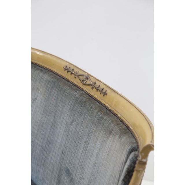 Ivory Italian Velvet Sofa, 1890s For Sale - Image 8 of 14