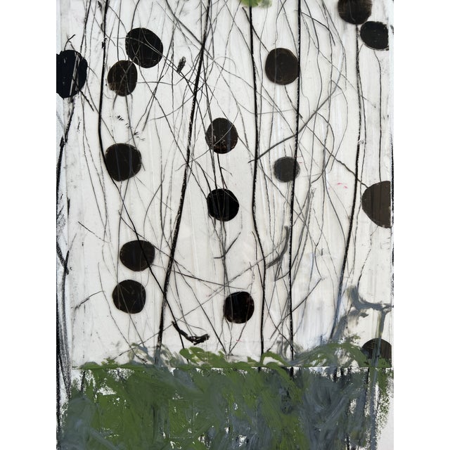 Contemporary "Grass Five" Contemporary Modern Abstract Botanical Collage by Lisa Lightman, Framed For Sale - Image 3 of 8