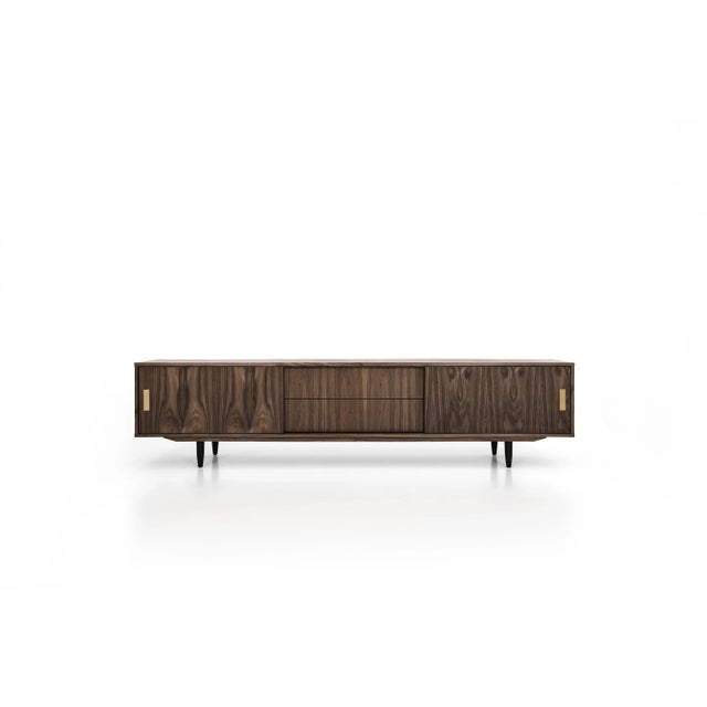 Wood Danish Walnut Sideboard For Sale - Image 7 of 7