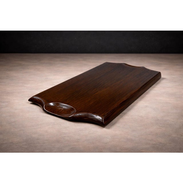Serving Tray in Hardwood, Jean Gillon, 1960s For Sale In New York - Image 6 of 10