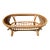 1970s Vintage Indonesian Rattan Coffee Table Base For Sale