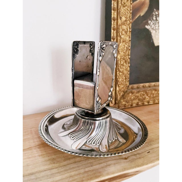 Tiffany and Co. Antique Tiffany and Co Silver Plated Matchbox Holder For Sale - Image 4 of 5