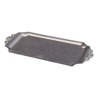 Rectangular Sterling Silver Model 305B Tray from Georg Jensen, 1940s For Sale