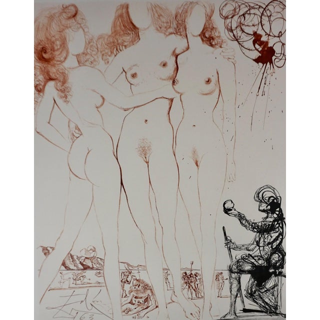 Surrealism 1960s Salvador Dali the Mythology Judgment of Paris For Sale - Image 3 of 5