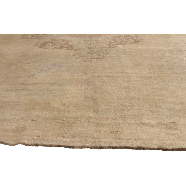 Vintage Turkish Oushak Rug, 07'03 X 11'05 For Sale - Image 4 of 10