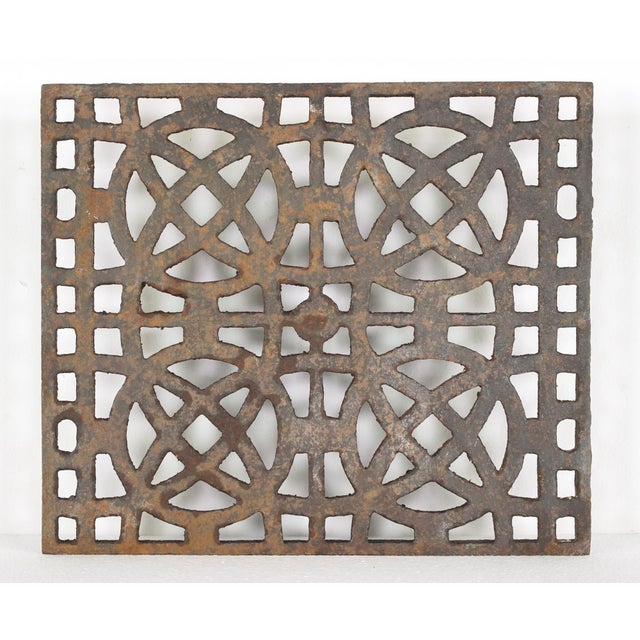 Vintage European Cast Iron Coal Hole Grill Cover For Sale - Image 6 of 6