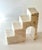 Pair of Italian Geometric Architectural Carrara Marble Sculptures or Bookends For Sale - Image 10 of 10