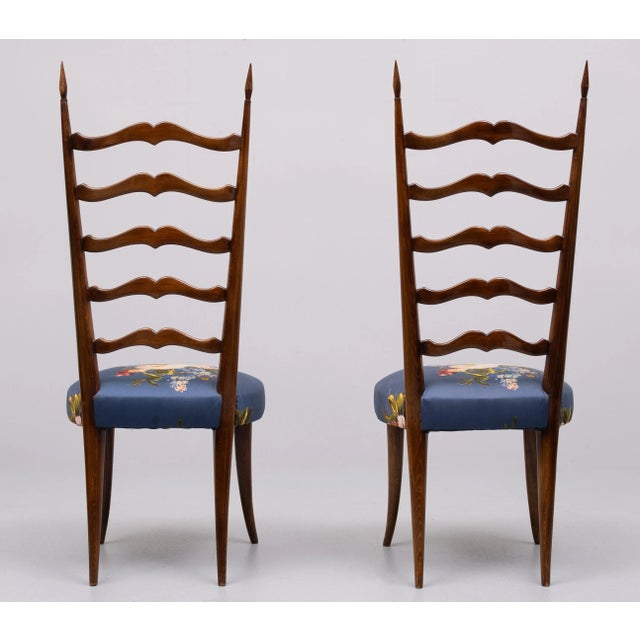 Set of Ladder Back Chairs attributed to Paolo Buffa, Italy, 1956 For Sale - Image 4 of 10