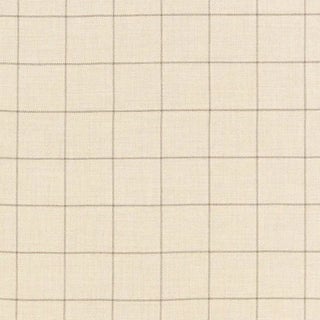 Schumacher Bancroft Wool Plaid Fabric in Malt For Sale