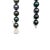 Modern 2.25 Ct Diamond Clasp & Natural Black Tahitian Pearl Necklace For Sale - Image 3 of 4