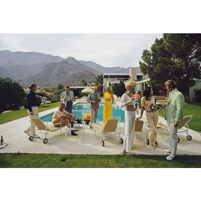 Slim Aarons, Poolside Party, 1970s / 2020s, Estate Print For Sale - Image 6 of 6