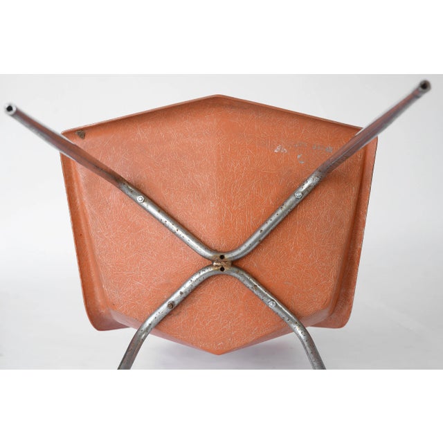 1950s MCM Paul McCobb Orange Fiberglass Origami Chair For Sale - Image 12 of 12