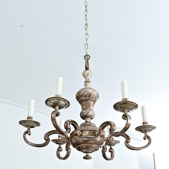 Early 20th Century French Bronze Chandelier For Sale - Image 10 of 11