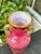 Raspberry Pink 19th Century Continental Pink Opaline Glass Vase For Sale - Image 8 of 9