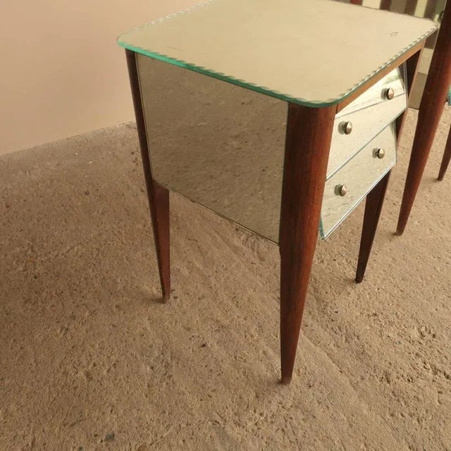 Mirrored Bedside Tables, 1950s, Set of 2 For Sale - Image 18 of 18