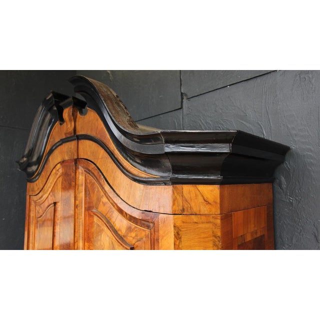 Black North German Baroque Cabinet, 1780s For Sale - Image 8 of 18