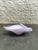 Triangle shaped lavender case glass ashtray attributed to V.A.N. The ashtray is not marked.