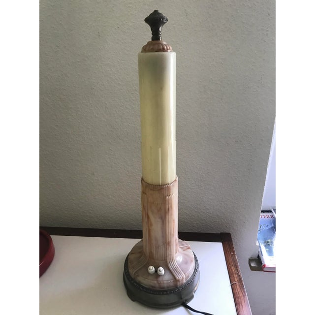 Art Deco Skyscraper Table Lamp by Carl Swanson for All-Lite Manufactoring Company, 1930s For Sale - Image 10 of 17