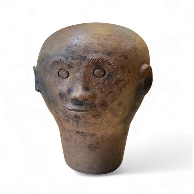 Ceramic Head Sculpture, 1970s For Sale - Image 17 of 17