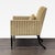 Modern Dessin Fournir Striped Upholstered High-Back Armchair For Sale - Image 3 of 8