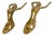 Mid-Century Modern Bronze Ballerina Wall Hook, 1970s, Set of 2 For Sale