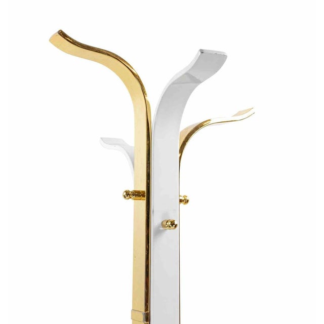 Mid-Century Coat Hanger in Gilt Lacquered Metal, Italy, 1950s For Sale - Image 4 of 9