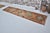 Peach 1950s Ornate Turkish Rug, Minimalist Runner for Hallway or Entryway For Sale - Image 8 of 10