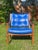 Striking mid-century modern lounge chair by Gunlocke, featuring a sculpted solid walnut frame paired with bold original...