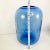 1970s Large Vintage Modern Don Shepherd Blenko Glass Attributed Pill Vase in Azure Blue, Unmarked For Sale - Image 5 of 8