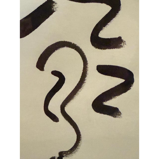 Abstract Ink Line Portrait For Sale - Image 4 of 6