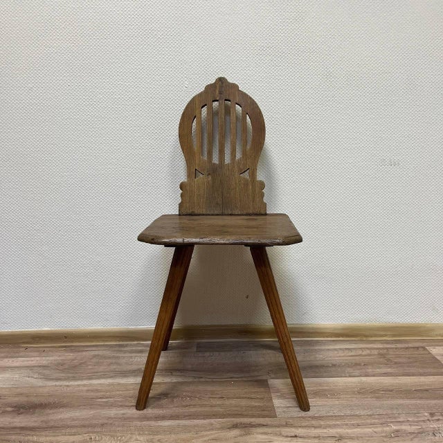 Antique German Farmhouse Chairs, 1800s, Set of 5 For Sale - Image 14 of 15