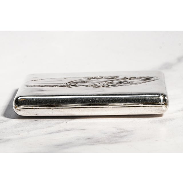 Amazing High Quality Antique Horse Equestrian Theme 875 Imperial Russian Silver Cigarette Case Holder For Sale - Image 16 of 16