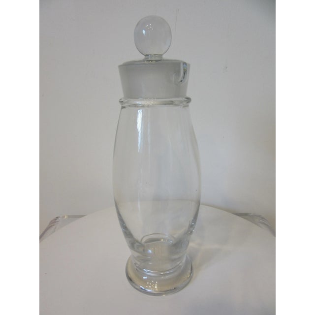 Mid-Century Modern Vintage Cambridge Glass Company Glass Cocktail Shaker For Sale - Image 3 of 12