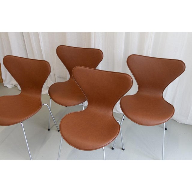 Wood Series 7 Chairs by Arne Jacobsen for Fritz Hansen, 2000s, Set of 4 For Sale - Image 7 of 18