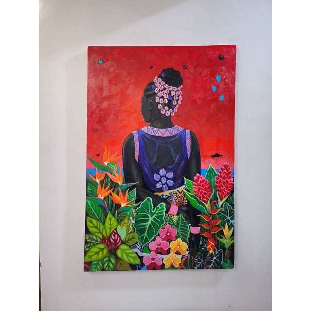 Òrìṣà refers to the powerful spirits in the Yoruba religion who guide nature and human life. This artwork is a peaceful...